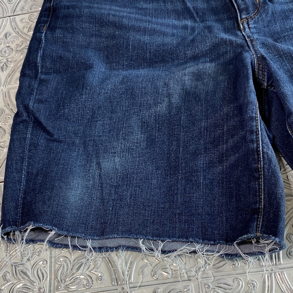 Sonoma Cut Off Denim Shorts Dark Blue Size 14 - Picture 4 of 7